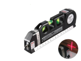 8ft Laser Level laser measure Line Measurement Tape Ruler Adjusted Standard and Metric Rulers